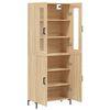 vidaXL Highboard sonoma eik 69,5x34x180 cm konstruert tre