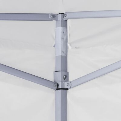 vidaXL Profesjonelt sammenleggbart festtelt 4 vegger 3x3m stål hvit