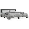 vidaXL Sengeramme svart 180x200 cm konstruert tre og metall