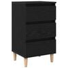 vidaXL Nattbordskap Svart Eik 40 x 35 x 69 cm Konstruert tre