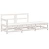 vidaXL Hagesofagruppe hvit 3 deler heltre furu
