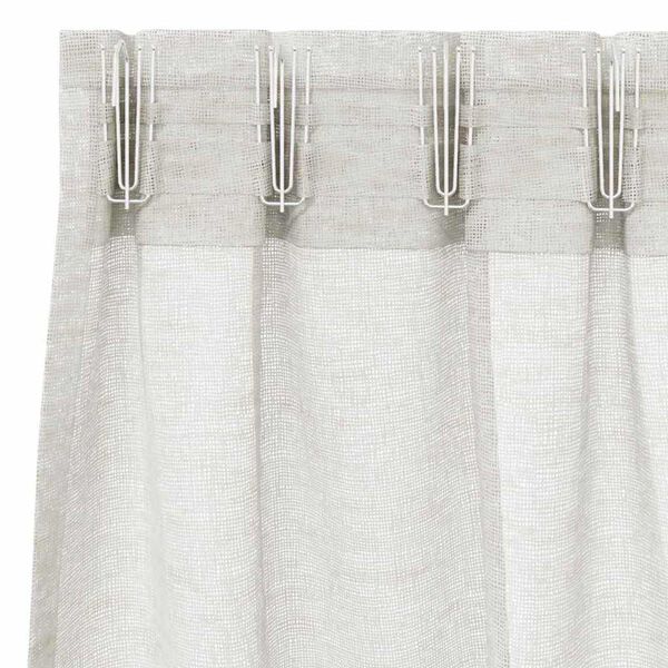 vidaXL Voile Gardin med gardiner 2 pcs Krem 175 x 140 cm Polyester