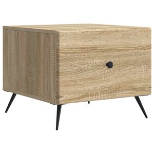 vidaXL Kaffebord med skuff Sonoma eik 49 x 50 x 40 cm Konstruert tre