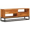 vidaXL TV-skap med skuff Naturlig 110 x 30 x 44 cm Solid akasietre