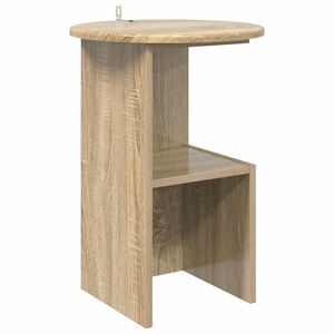 vidaXL Sidetabell Sonoma eik &Oslash; 39,5 x 55 cm Konstruert tre