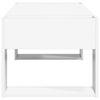 vidaXL Kaffebord Hvit 110 x 50 x 41 cm Konstruert tre