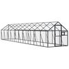 vidaXL Fuglehus antrasitt 1,79x10x1,85 m aluminium