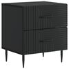 vidaXL Nattbordskap Svart 43 x 34,5 x 47,5 cm Konstruert tre