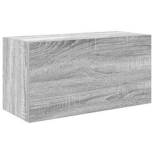 vidaXL Veggskap til baderom gr&aring; sonoma 60x25x30 cm konstruert tre