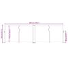vidaXL Uttrekkbar sidemarkise 120x600 cm antrasitt