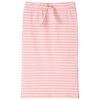 Rett skjørt for barn med striper rosa 128
