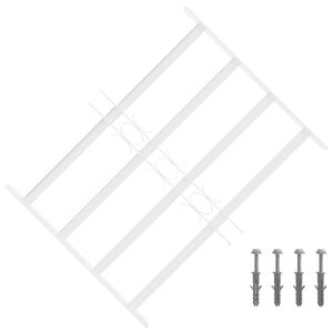 vidaXL Sikkerhetsgitter for vinduer med 4 tverrbjelker 3 stk. 43-74 cm