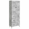 vidaXL Skapsett 2 stk. 66 x 34,5 x 90 cm Konstruert tre Betonggr&aring;