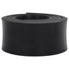 vidaXL Gummikant for sn&oslash;plog svart 300x15x2 cm