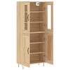 vidaXL Highboard sonoma eik 69,5x34x180 cm konstruert tre