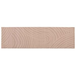 vidaXL Kj&oslash;kken teppe Taupe skandinavisk 150 x 45 cm 100% Polyamid
