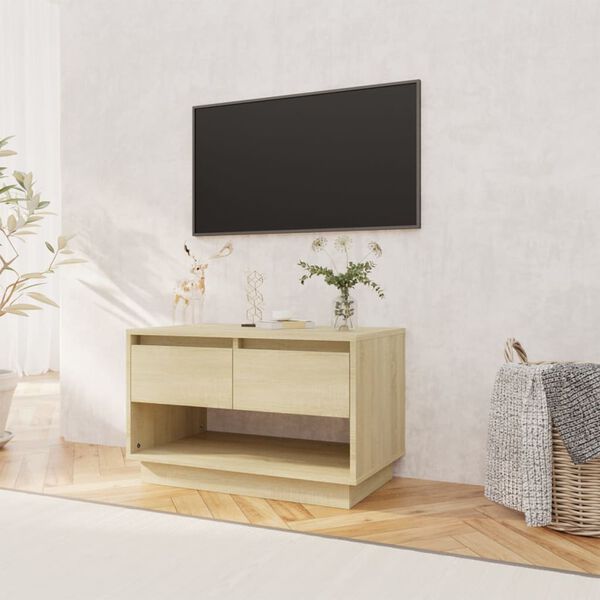 vidaXL TV-benk sonoma eik 70x41x44 cm konstruert tre