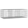 vidaXL Kaninbur med 3 paneler 163x79x54 cm galvanisert jern