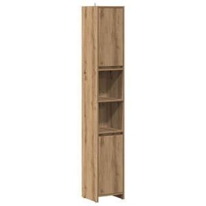 vidaXL Baderomsskap artisan eik 30x30x183,5 cm konstruert tre