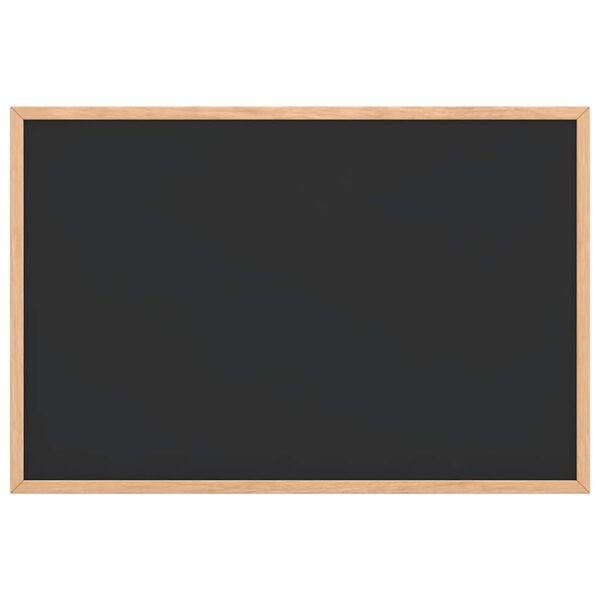 vidaXL Tavle med ramme i heltre furu svart 60x40 cm