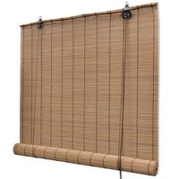 vidaXL Rullegardin bambus 80x220 cm brun