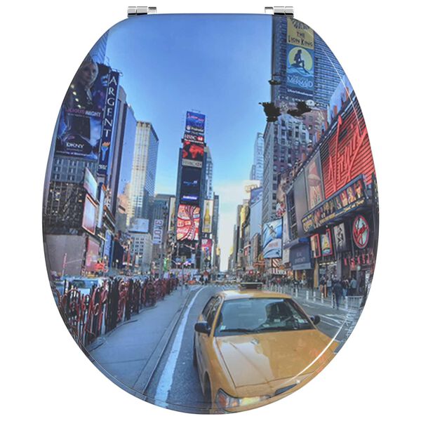 vidaXL Toalettsete Flerfarget 44 x 38 cm MDF-plater