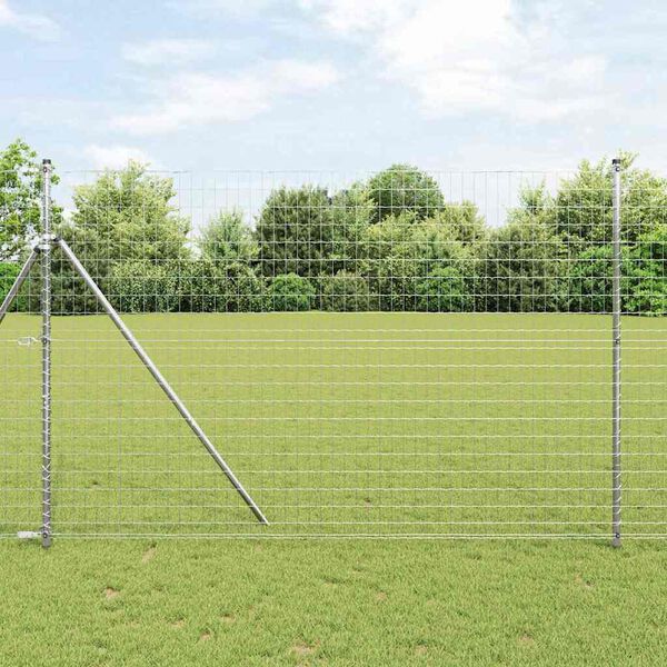 vidaXL Euro gjerde 1,5 x 10 m PVC-belagt jern