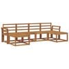 vidaXL Utend&oslash;rs sofa-sett 6 pcs Naturlig Konstruert tre
