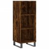 vidaXL Highboard r&oslash;kt eik 34,5x34x180 cm konstruert tre