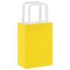 vidaXL Papirposer 250 stk med håndtak gul 15x8x21 cm