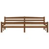 vidaXL Sengeramme honningbrun heltre furu 200x200 cm