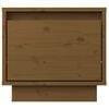 vidaXL Nattbord 2 stk honningbrun 35x34x32 cm heltre furu