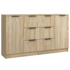 vidaXL Skjenker 2 stk sonoma eik 60x30x70 cm konstruert tre
