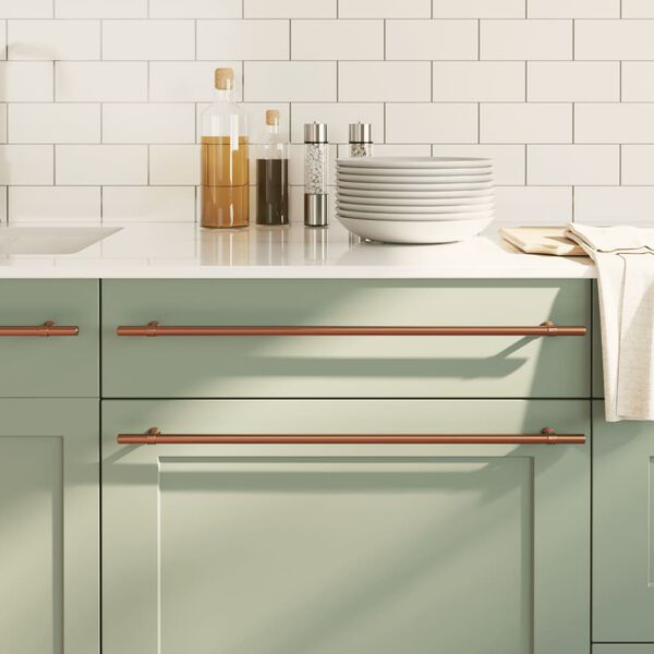 vidaXL Skaph&aring;ndtak 20 stk bronse 480 mm rustfritt st&aring;l