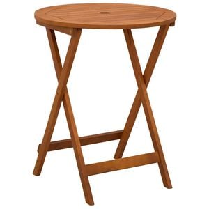 vidaXL Sammenleggbart hagebord &Oslash;60x75 cm heltre eukalyptus