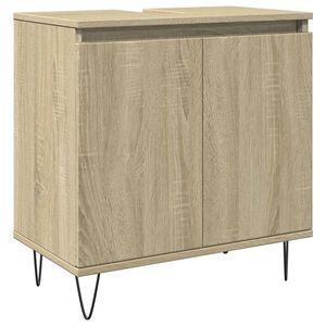 vidaXL Servantskap sonoma eik 58x33x60 cm konstruert tre