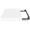 vidaXL Flytende vegghylle hvit 40x23x3,8 cm MDF