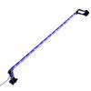 vidaXL Akvarium LED-lys med klemmer 115-130 cm bl&aring; og hvit