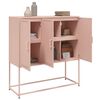 vidaXL Highboard rosa 100,5x39x107 cm st&aring;l