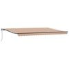 vidaXL Uttrekkbar markise Flerfarget 500 &times; 350 cm Stoff og Aluminium