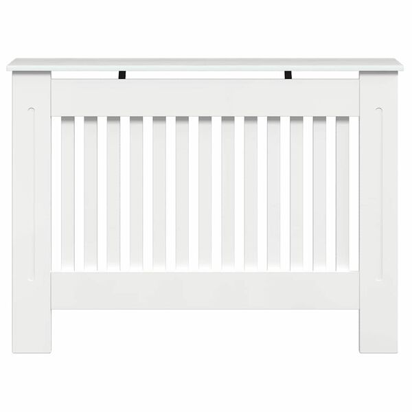 vidaXL Radiator Deksel H&oslash;yglanset hvit 112 x 19 x 81,5 cm