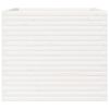 vidaXL Plantekasse hvit 80x80x68,5 cm heltre furu