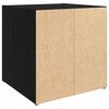 vidaXL TV-benksett 2 pcs Svart 37 x 35 x 37,5 cm Konstruert tre