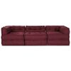 vidaXL Modulsofa 3 pcs Marron stoff