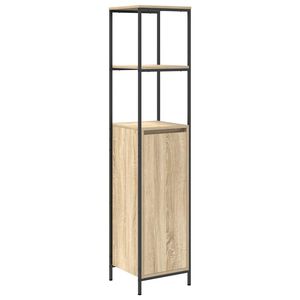 vidaXL Baderomsskap med hyller sonoma eik 36x35x165 cm