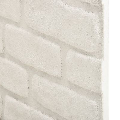 vidaXL 3D veggpaneler med hvitt mursteindesign 11 stk EPS