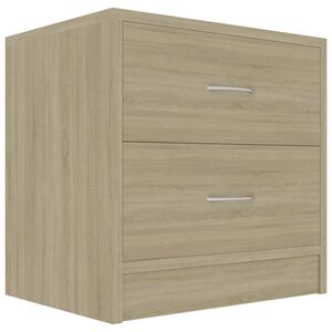 vidaXL Nattbord sonoma eik 40x30x40 cm konstruert tre