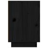 vidaXL Nattbord svart 50x34x50 cm heltre furu