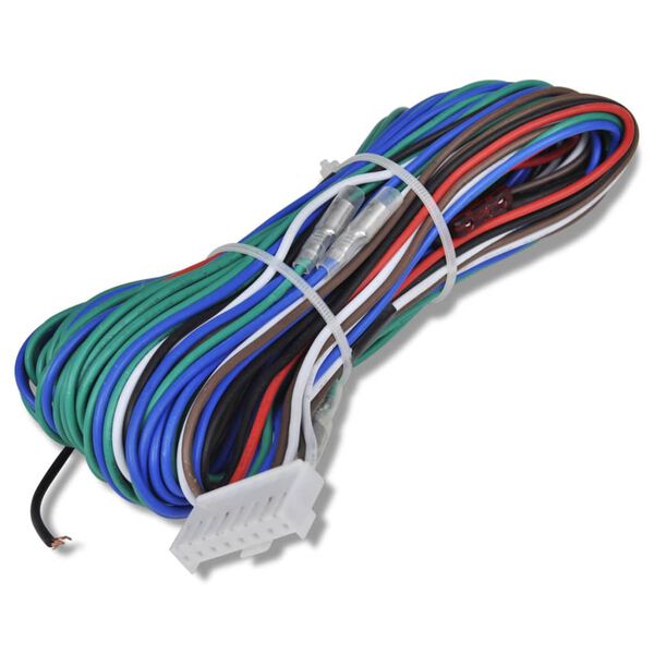 Sentralt dørlåssett med 2 fjernkontroller og 4 motorer 12 V universell