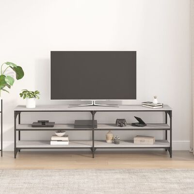 vidaXL TV-benk grå sonoma 160x30x50 cm konstruert tre